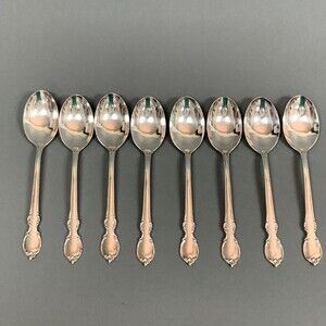 8 Rogers Bros 1847 Reflection Internatl Silver Silverplate 6 1/8 Spoons Flatware
